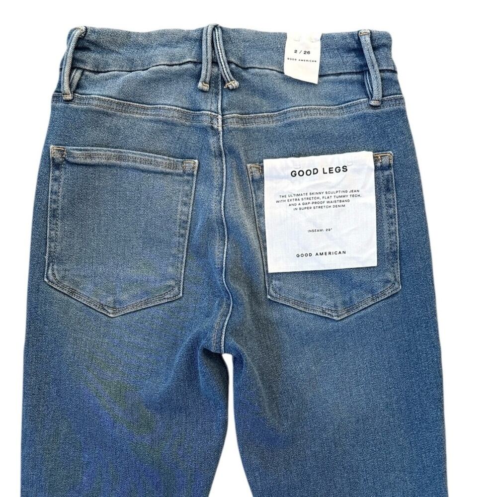 Good American Good Legs Skinny Sculpting Jeans Stretch Blue655 Women’s 26 NEW - Picture 7 of 11